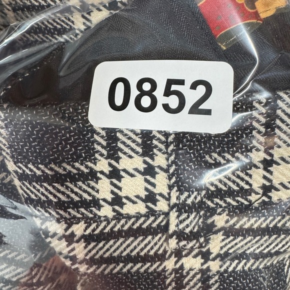 Paisley Gray Mens Plaid Slim Fit Dress Pants Trousers Size 40x32 Black Cream - Picture 7 of 8